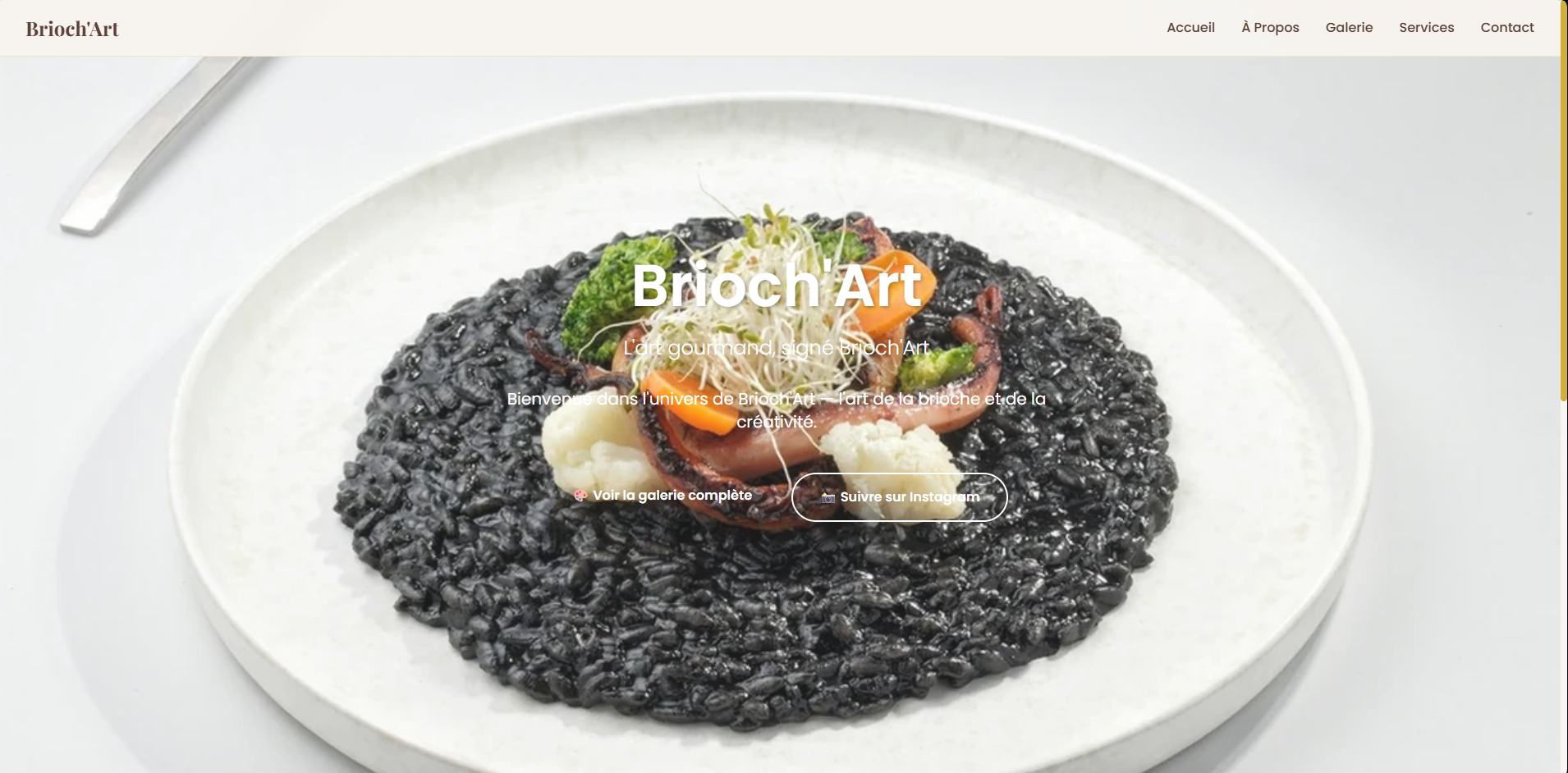 Brioch Art – Site Vitrine Artistique & Élégant